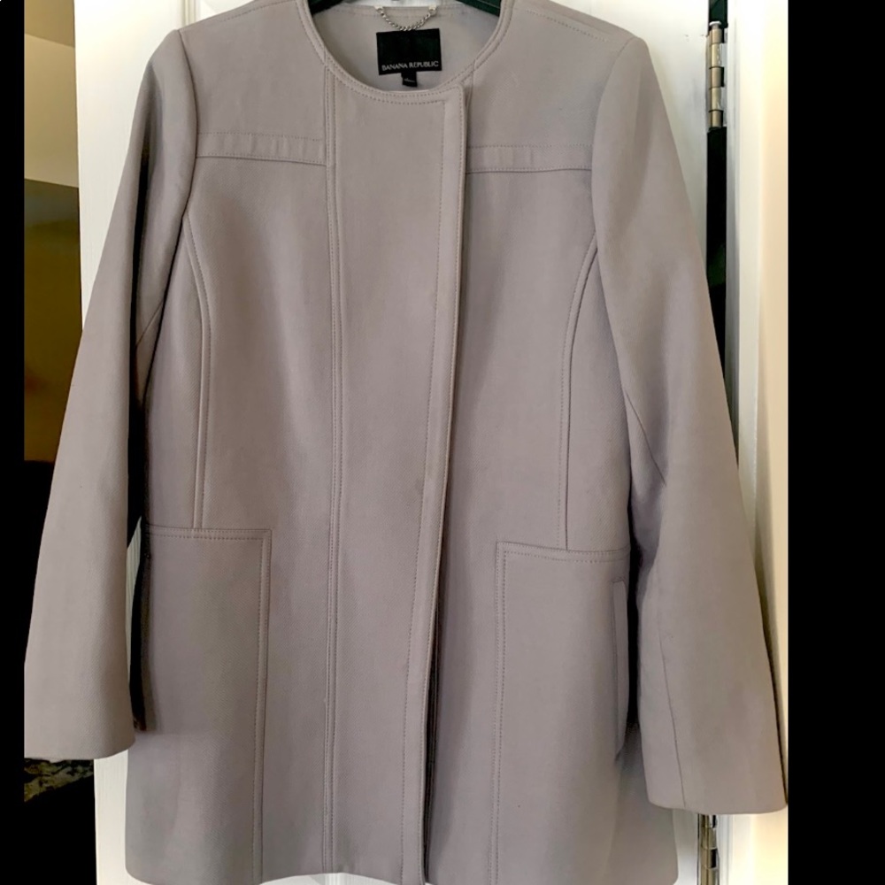 Banana Republic linen blend top coat